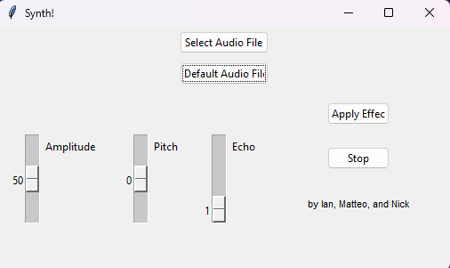 Audio Synthesizer